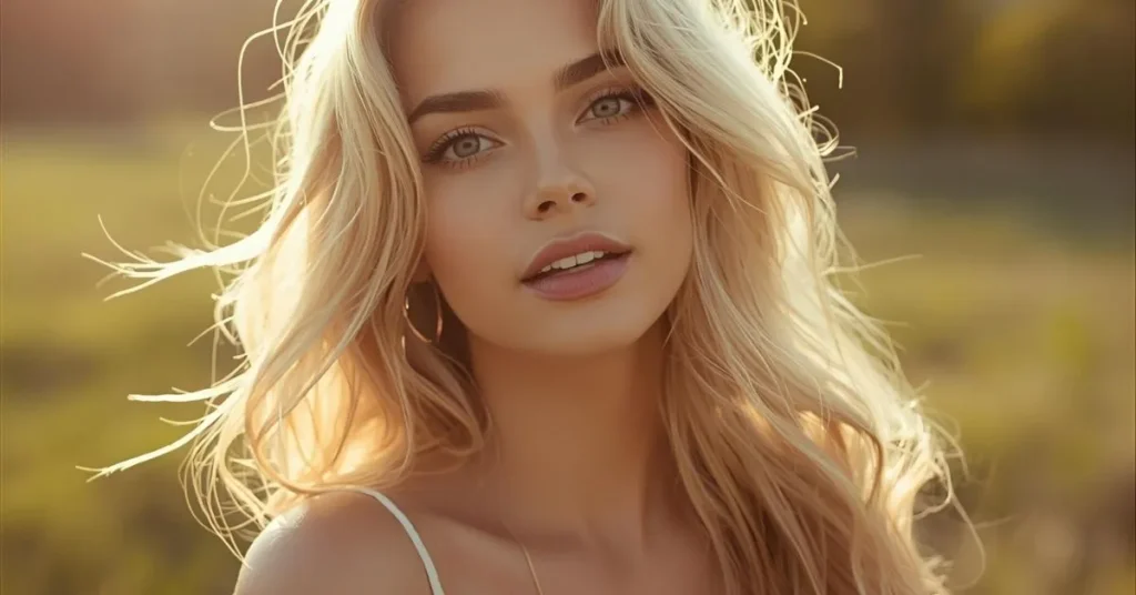 Blonde Highlight Hair Captions