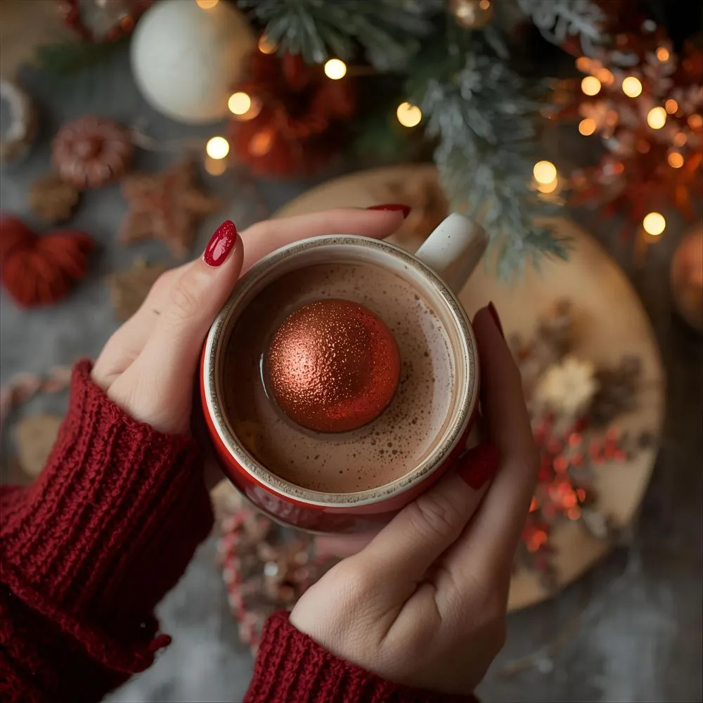  Holiday Red Nails Captions