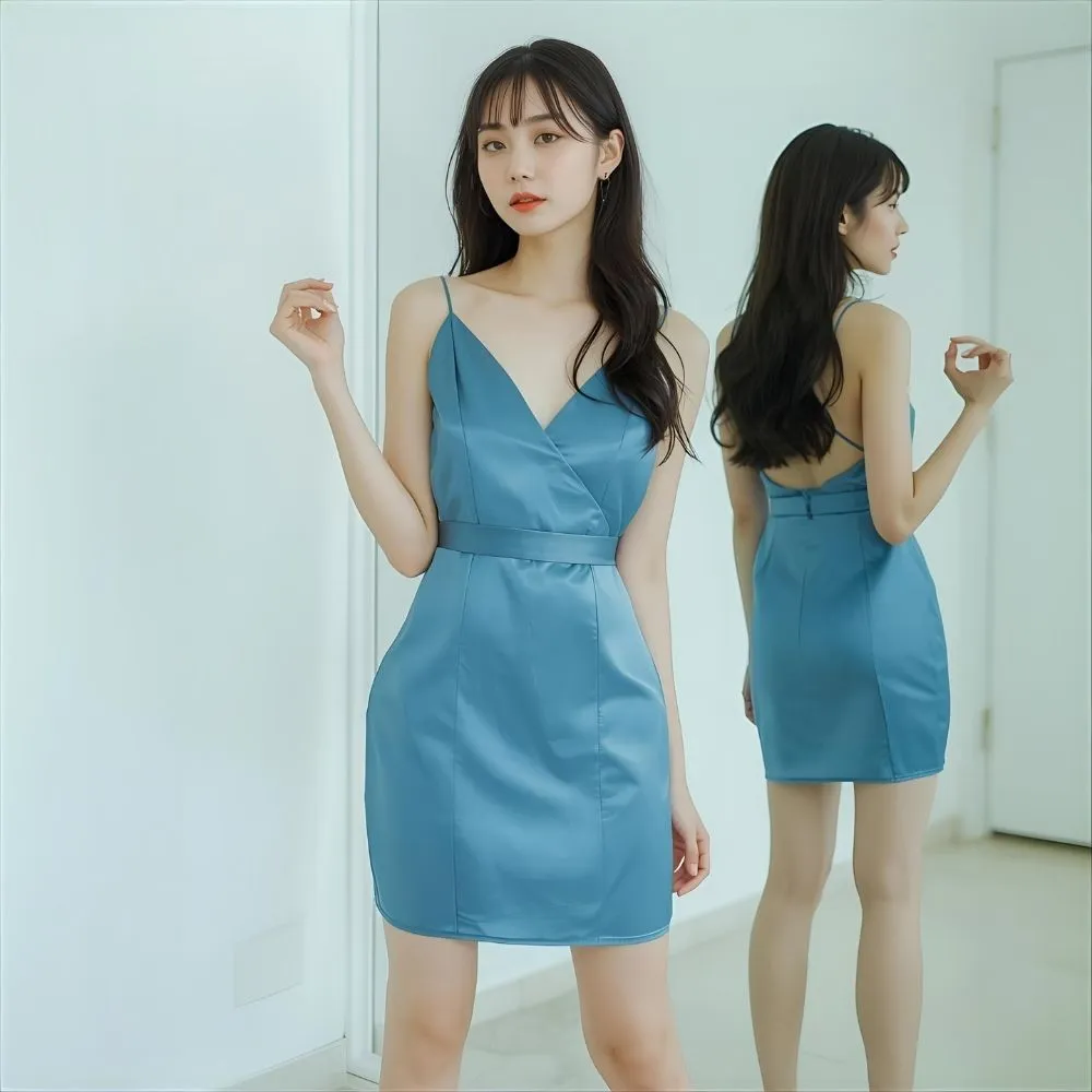  Short Blue Dress Captions for Instagram