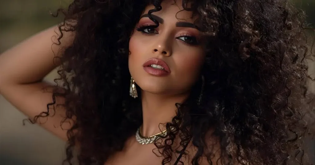 Curly Hair Attitude Captions for Instagram