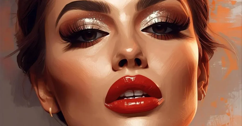 GLAM EYE MAKEUP CAPTIONS