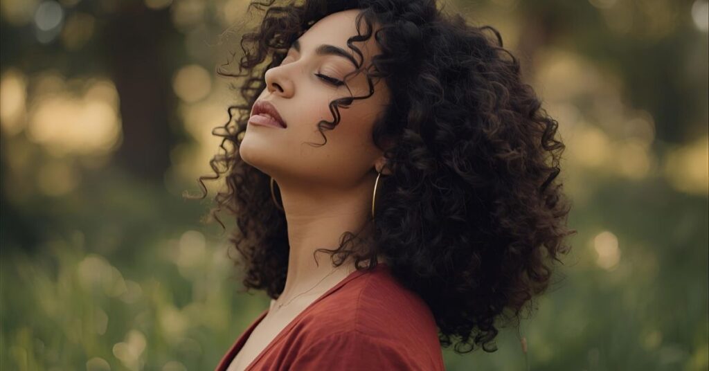 Curly Hair Attitude Captions for Instagram