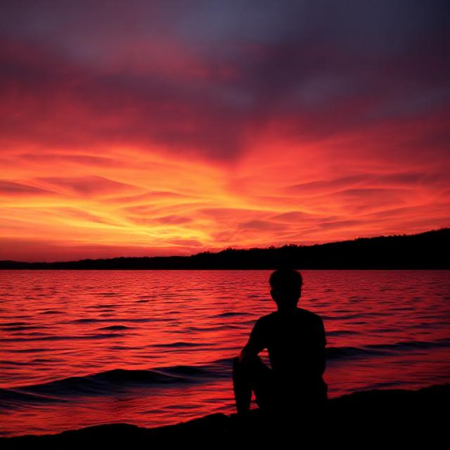 Lake Sunset Captions for Instagram 