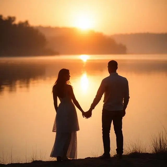 Romantic Lake View Captions 